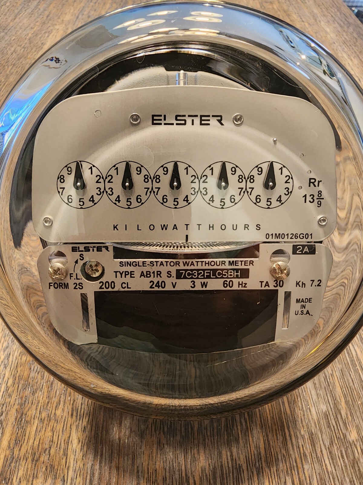 Electric Watthour Meter 240 Volt - Standard Residential ABB/Elster