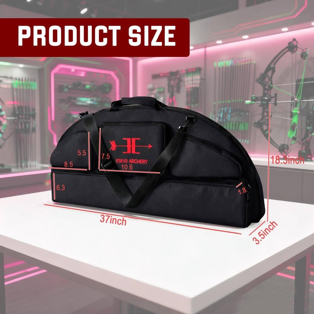 Compound Bow Case - Waterproof Lightweight Soft Padded Bow Case, 3 Multipurpose