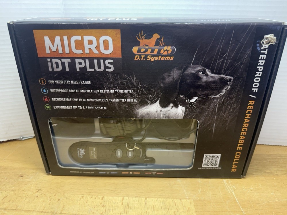 DT Systems MICRO-iDT PLUS 1/2 Mile Range Remote Dog Training Collar Open Box