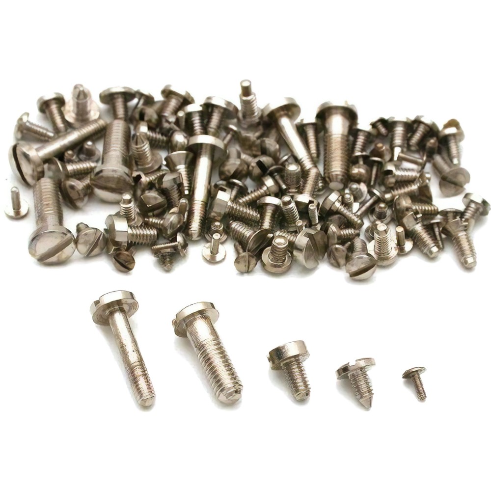 Nickel Plated Clock Screws Nuts Clockmakers Repair Part