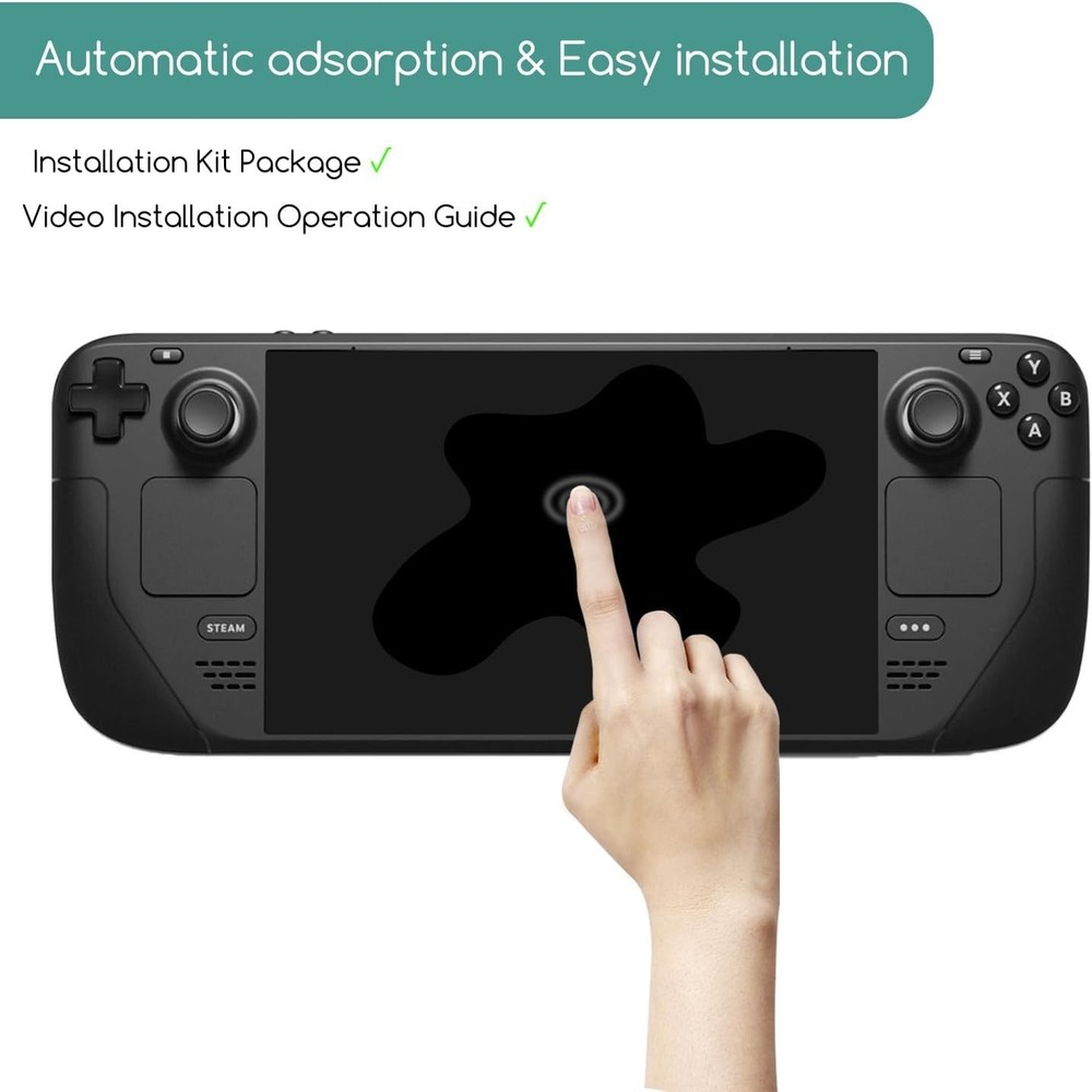 2 Pack] Tempered Glass Screen Protector Designed for Steam Deck OLED 7.4'' 20...