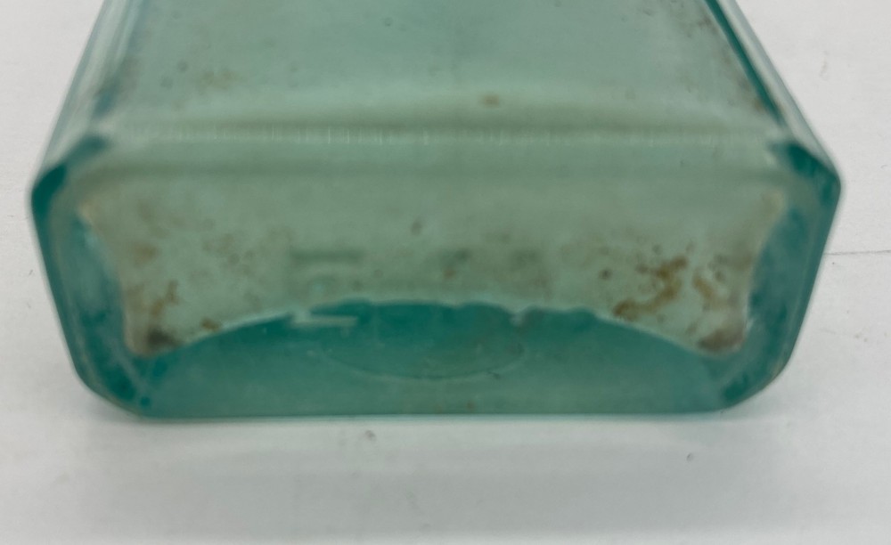 Three In One bottle 1894-1910 Aqua bottle