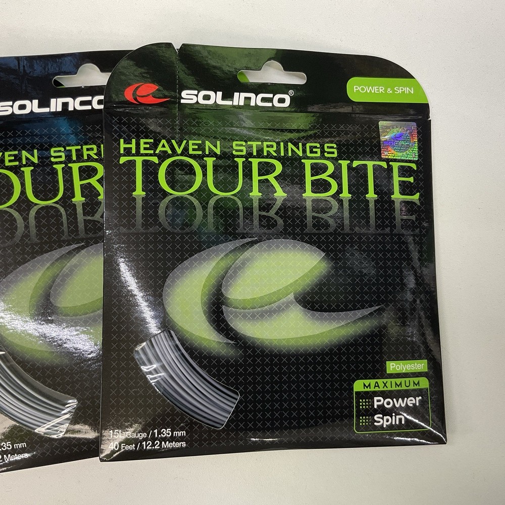 3 Pack Solinco Tour Bite 15L/1.35mm Polyester Silver