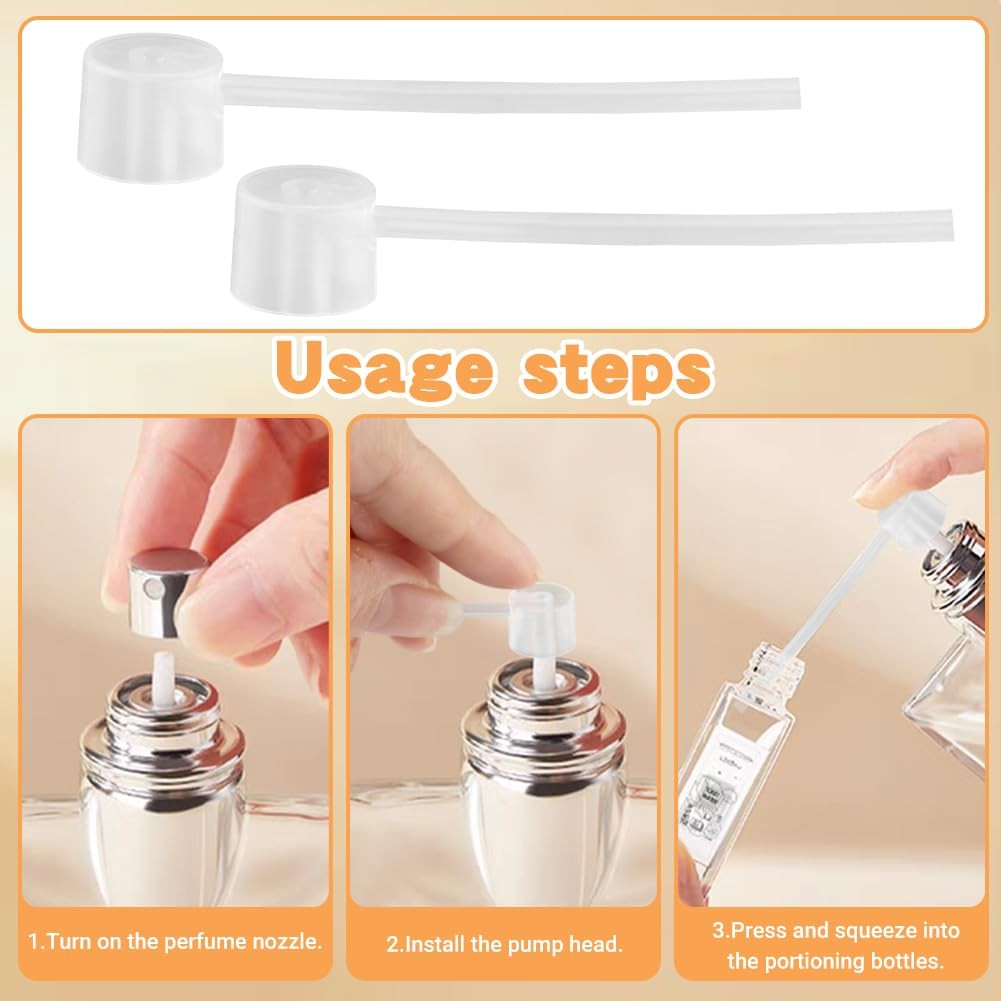 Perfume Refill Tool Kit, 10Pcs Plastic Perfume Dispenser Transfer Pump Set, Cosm