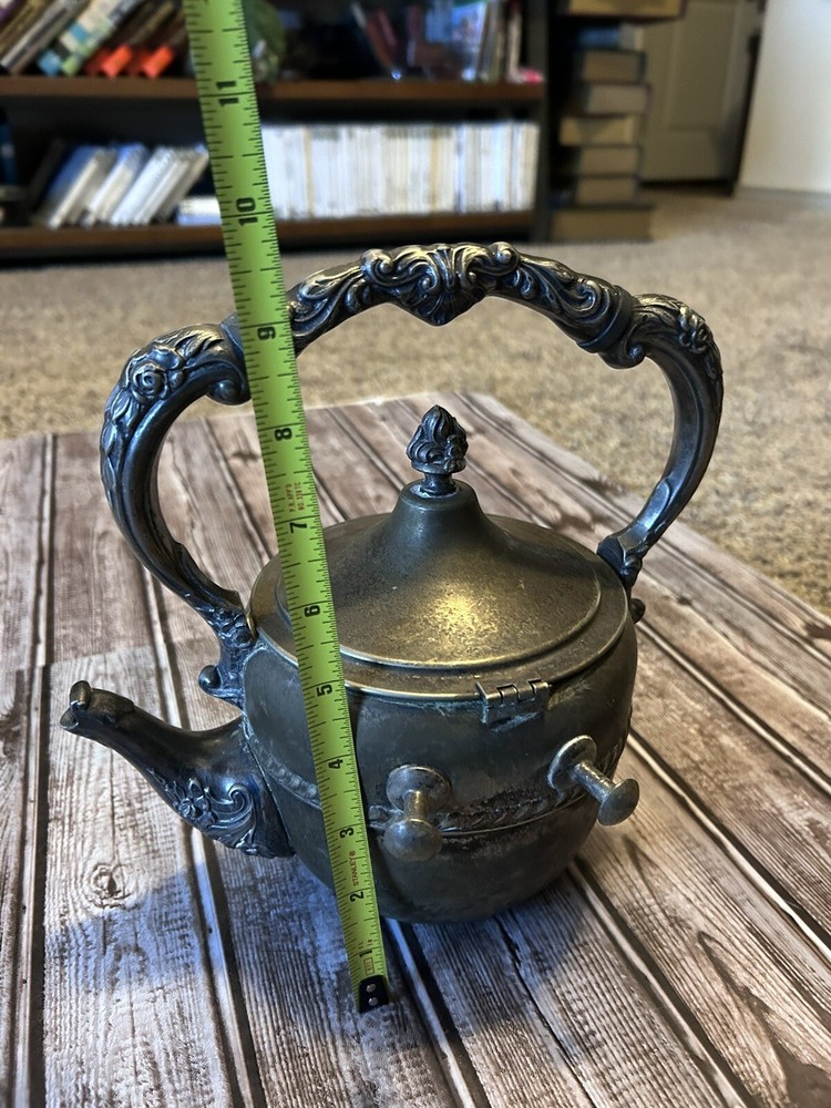 Vintage Silver Plated Teapot hinged Lid NO BASE
