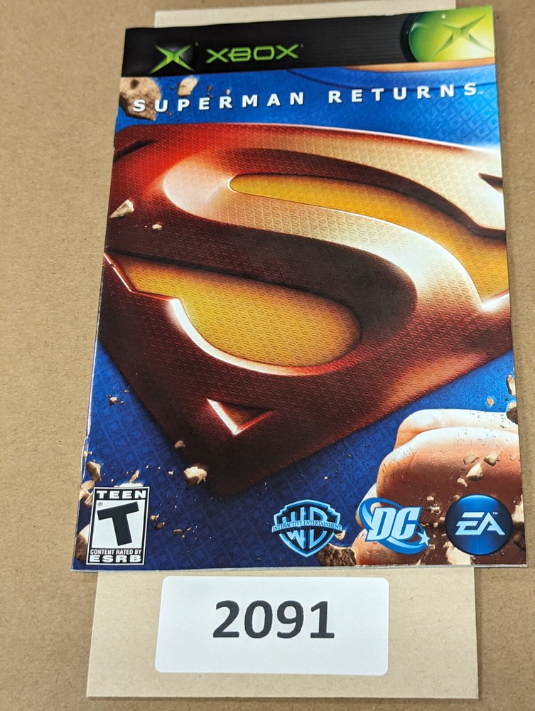 Superman Returns - Xbox - Manual Only **NO GAME!