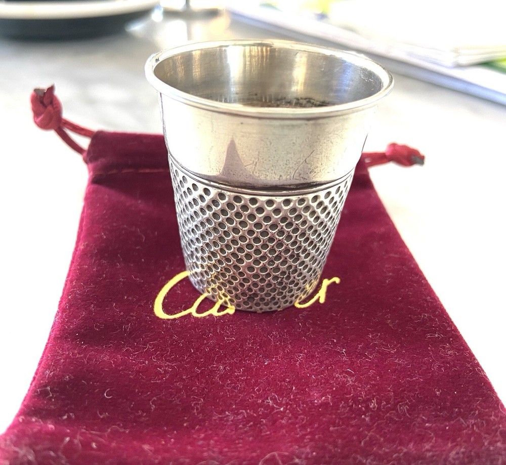 Cartier Sterling Silver Cup. Thimble