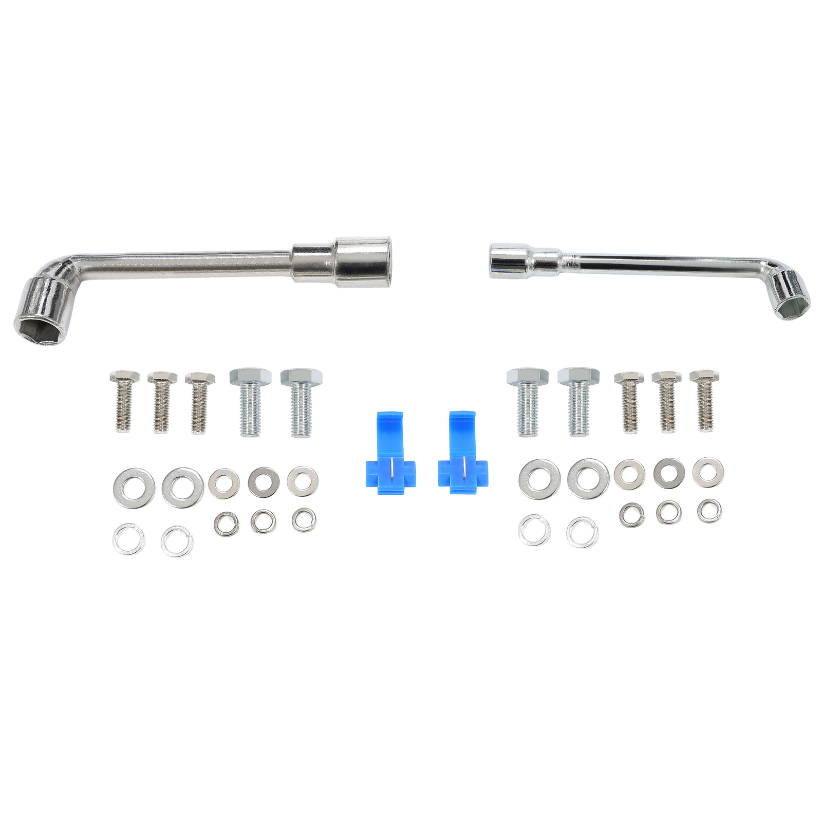 LED Signal Chrome Projector Headlights w/Mounting Arms For Peterbilt 359 379 389