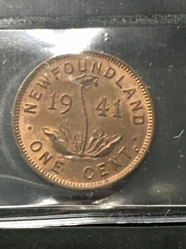 1941c, ICCS Graded, Newfoundland Small One Cent, **MS-64** XFX 784