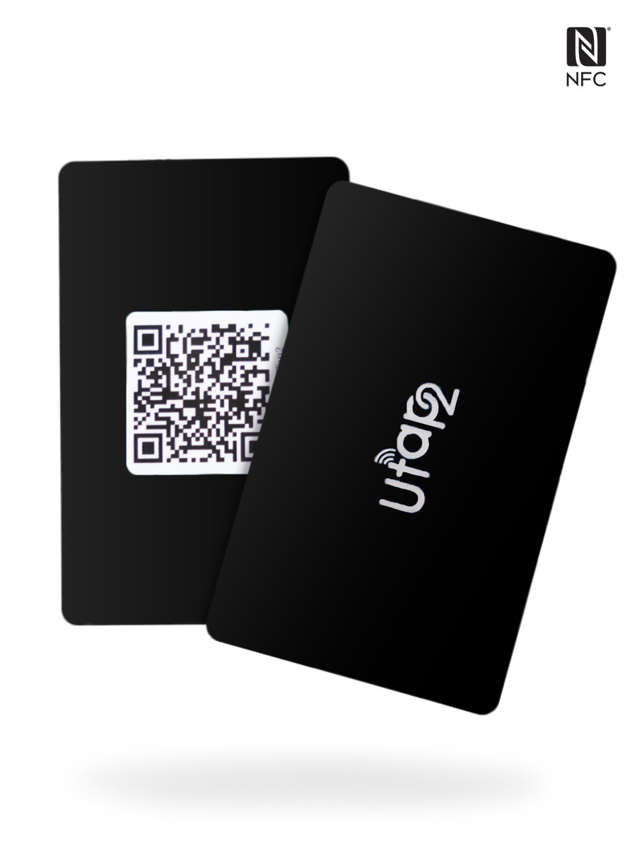 Utap2 Digital Business Card BLACK Buy 1 Get 1 Free black Utap2 card