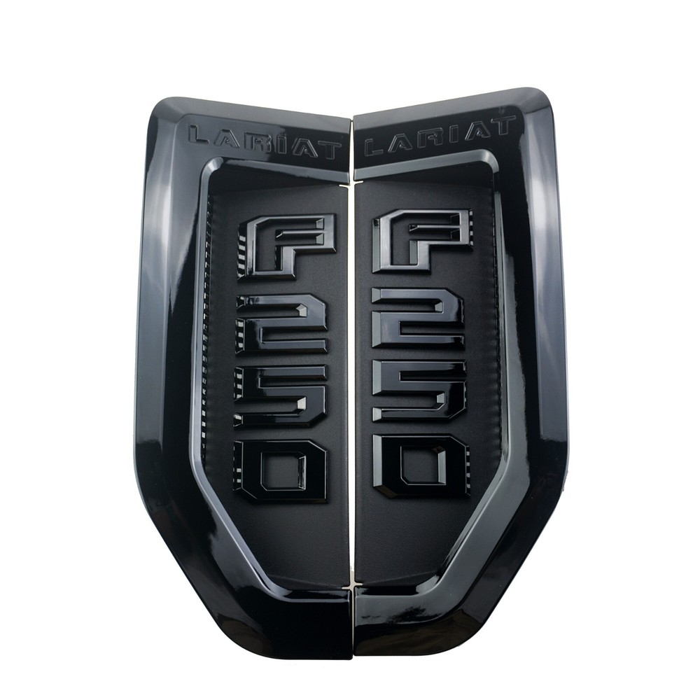 2pcs F-250 Lariat Sport Logo Badge For 17-2022 Left and right Fender Side Emblem