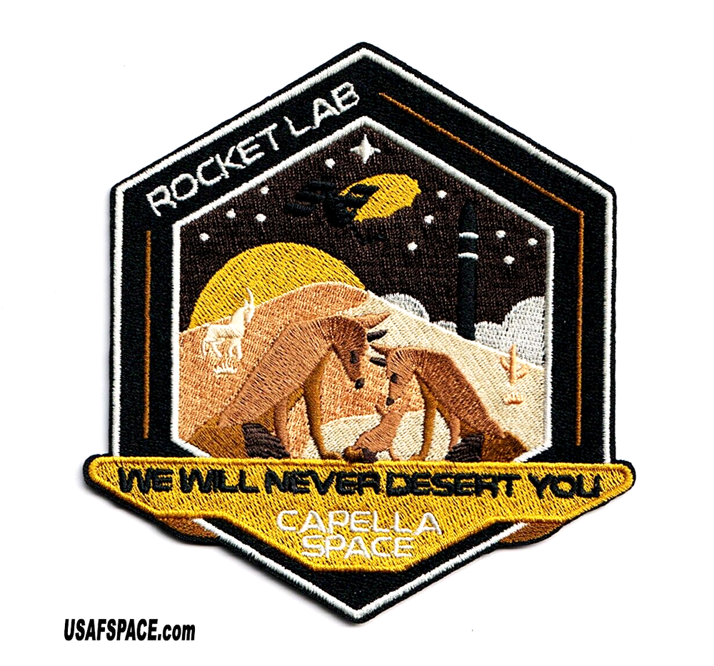 ROCKET LAB 41- We Will Never Desert You-ELECTRON-CAPELLA SPACE-SAR Mission PATCH