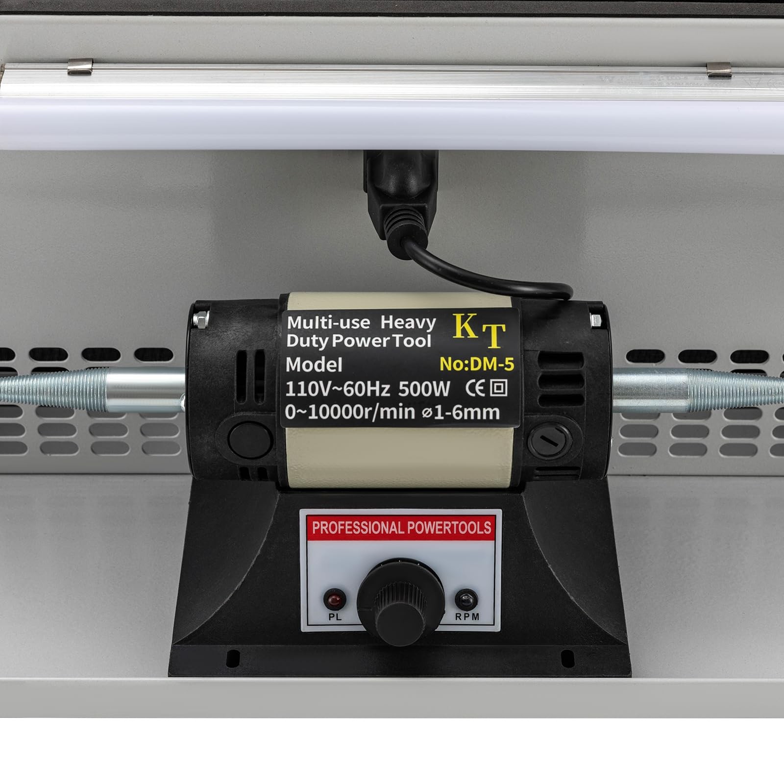 500W Jewelry Polisher Buffer Machine with Dust Collector Adjustable Speed