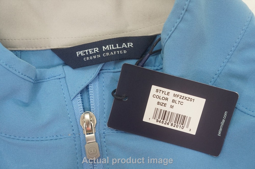 Peter Millar Flex Adapt Half-Zip Pullover Mens Medium BALTIC BLUE 746B 01007926