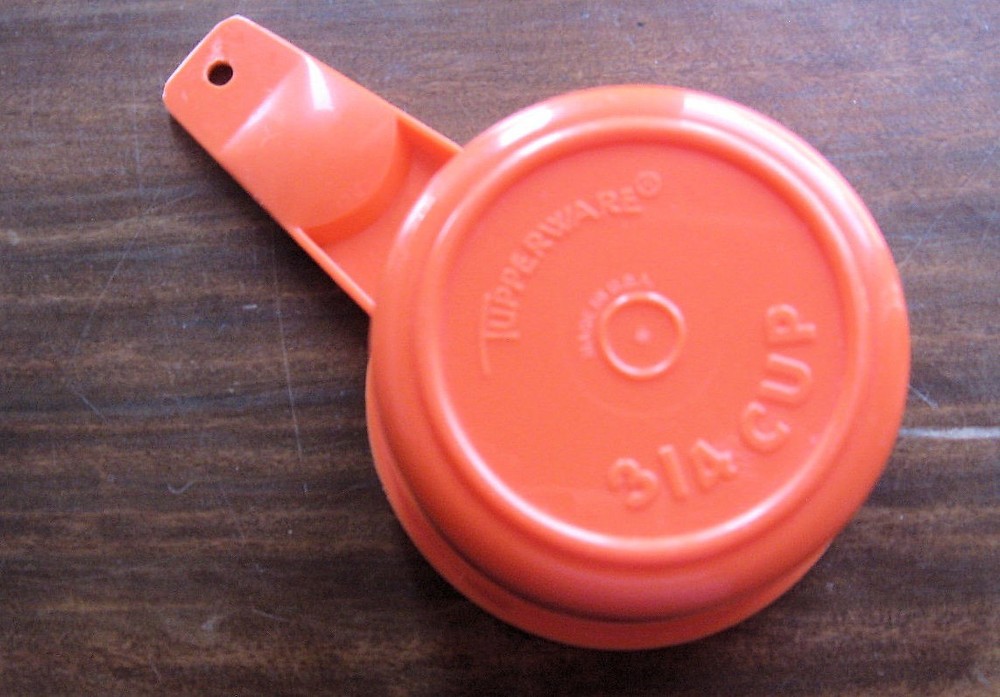 Tupperware 3/4 cup Replacement Measuring Cup - Orange - 762-5 Vintage