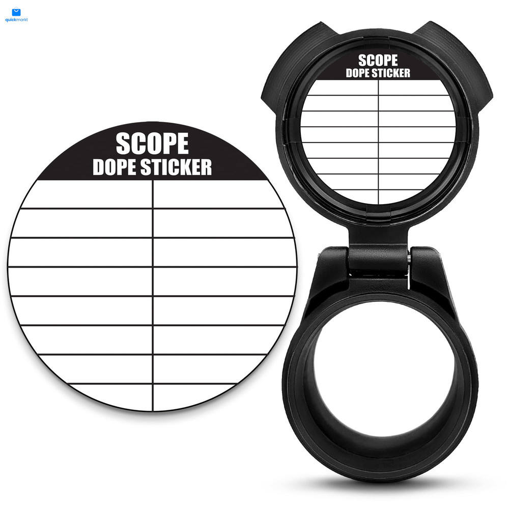 12 Pack Writable Scope DOPE Sticker for Long-Range Shooting- 1.5 Inch, White