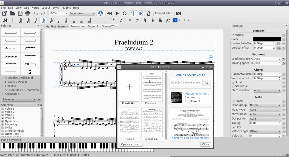 MuseScore Studio Writing Notation Composition Software 2026 for Windows MacOS