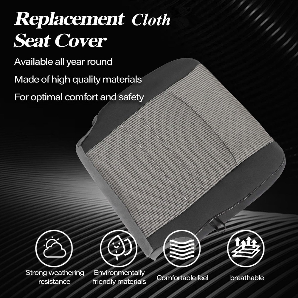 Driver Side Bottom & Foam Cushion Gray Driver Bottom & Driver Foam Cushion