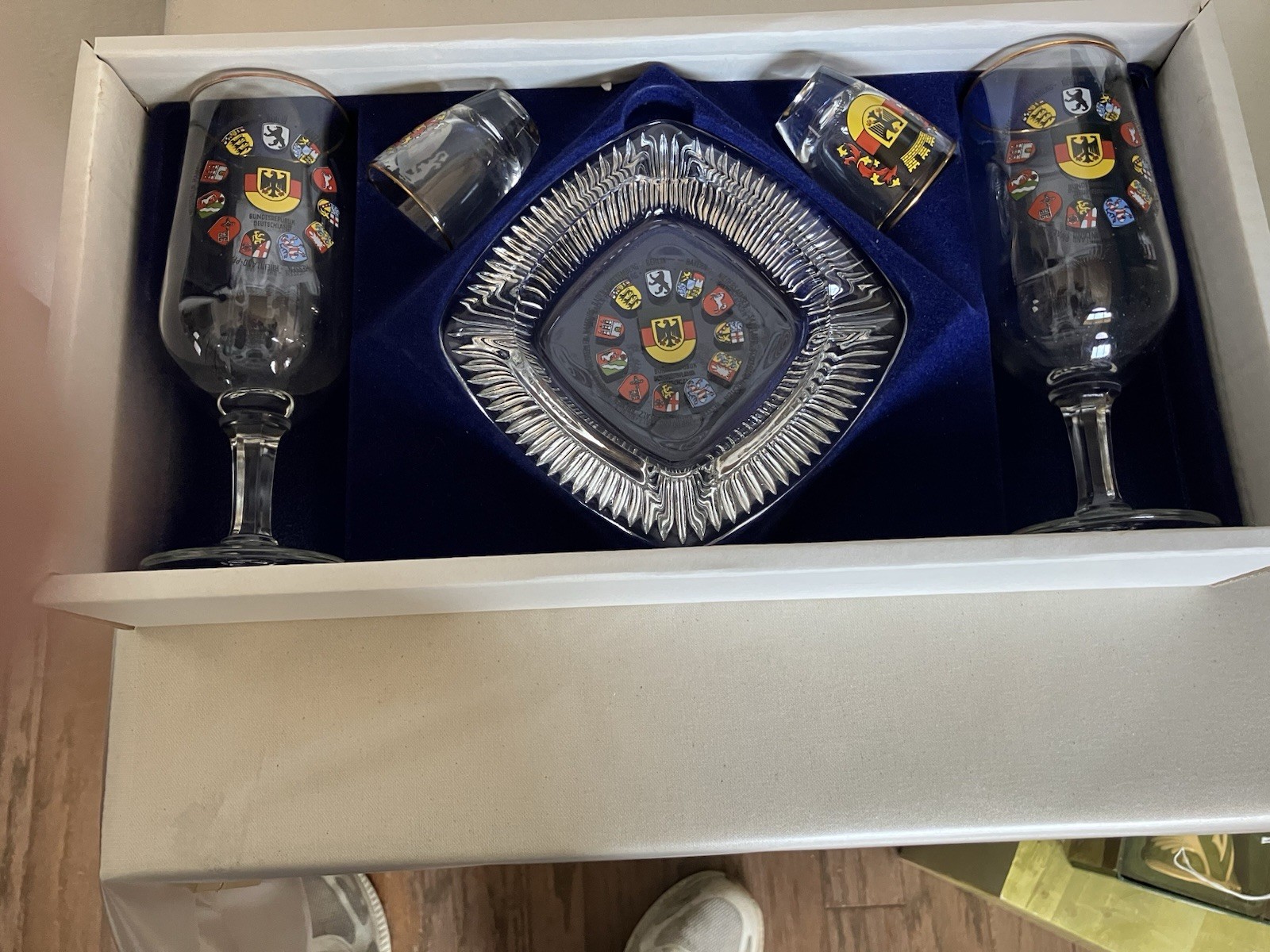 Pan Am Memorabilia Germany Souvenir Barware Gift Set NIB