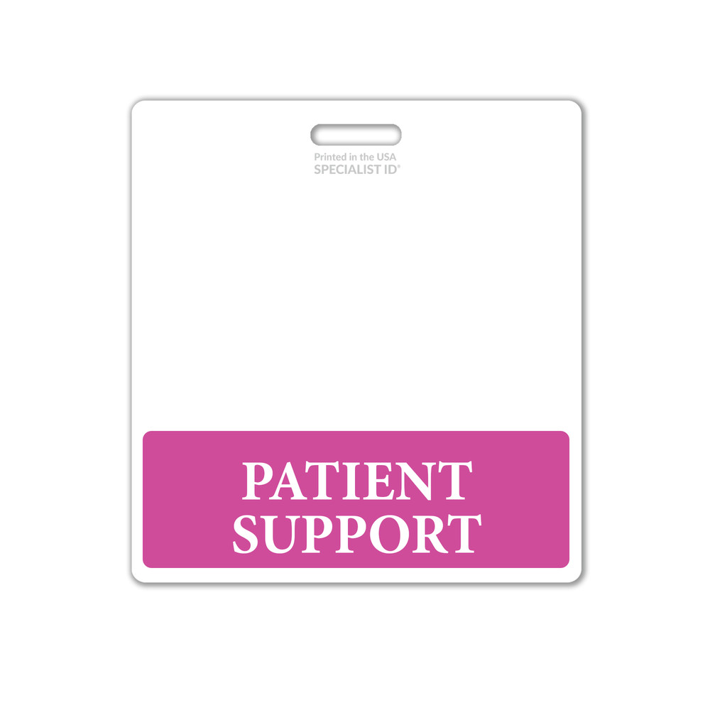 5 Pack - Patient Support Badge Buddy Oversized Horizontal XL ID Badge Backer