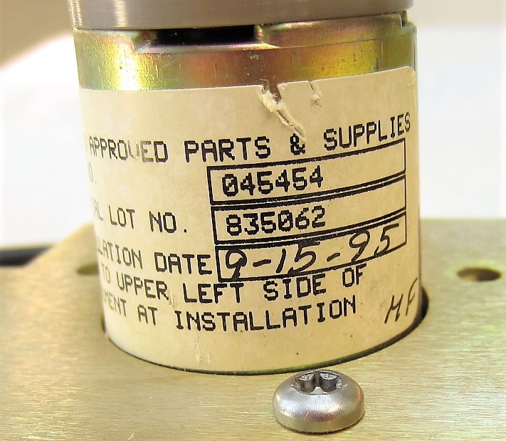 Waters 717 Plus Autosampler 045454 Pressure Valve