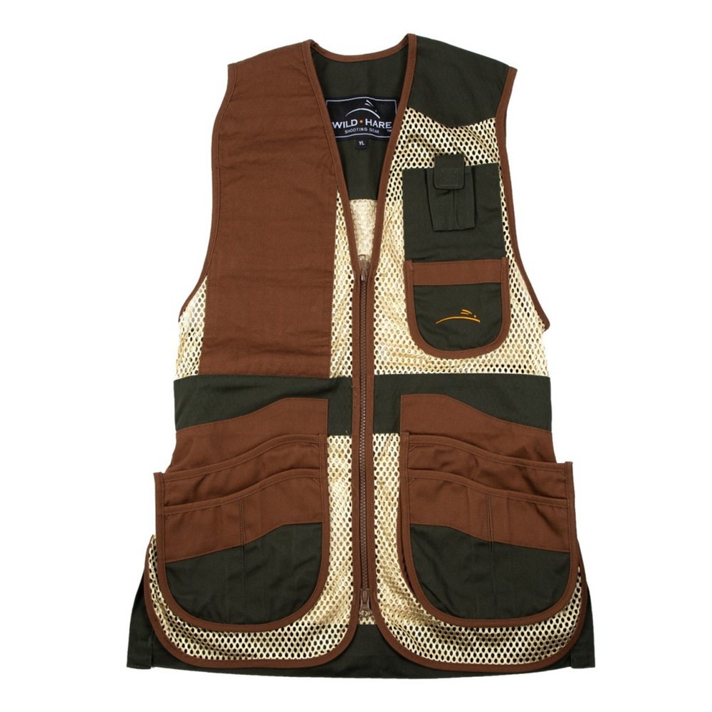 Wild Hare Heatwave Mesh Vest-Forest Green & Brown