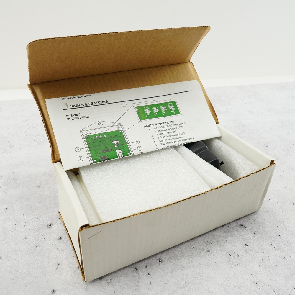 NEW AIPHONE IP INTERCOM ADAPTER SET # IP-EWST-1 IP-EWST-POE