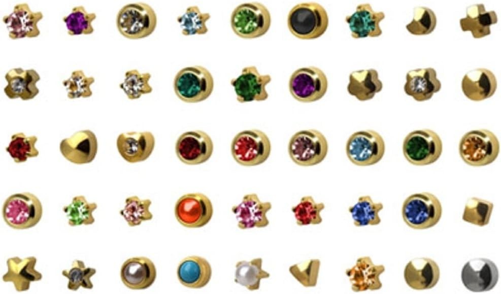 Professional Universal Ear Piercing Kit with 12 Sterilized Hypoallergenic Studs