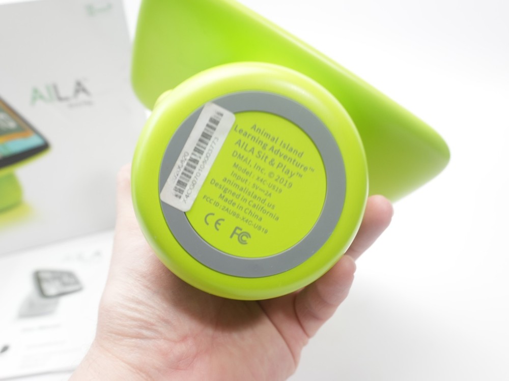 CRACKED AILA Sit & Play Learning System Educational Toddler Tablet Green w/ Box