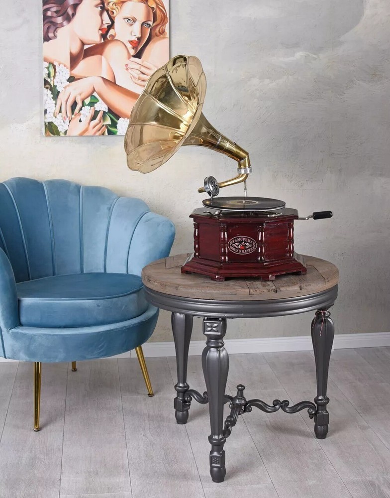 Antique HMV Gramophone Fully Functional Working Phonograph, win-up record player