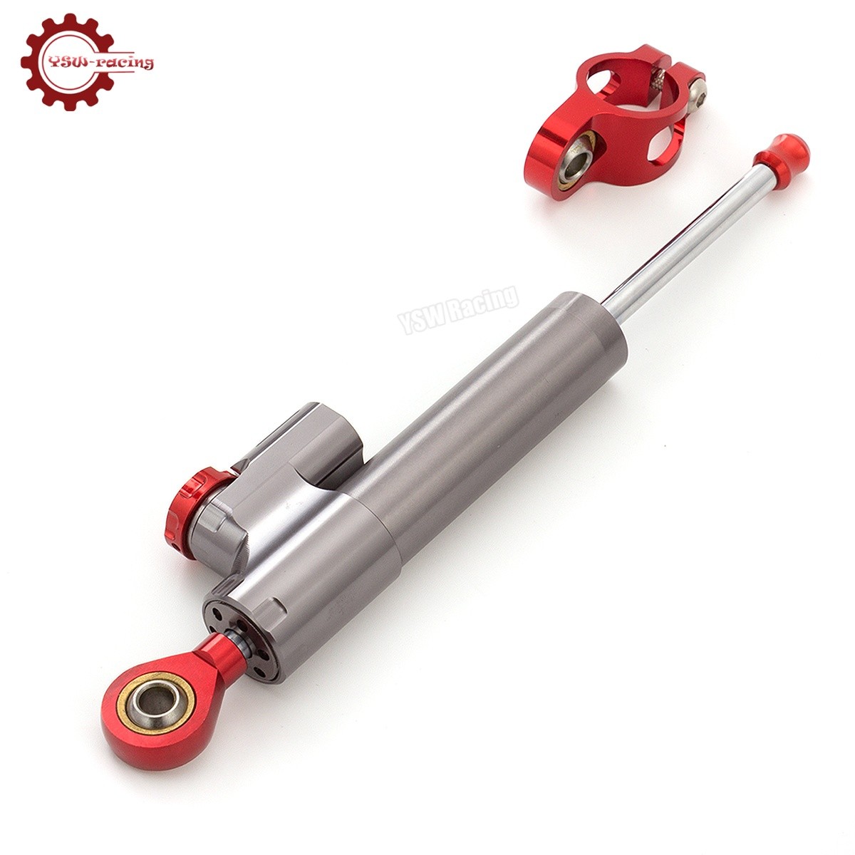 For Suzuki GSXR600 750 2006-2009 2010 CNC Steering Damper Stabilizer Gray&Red US