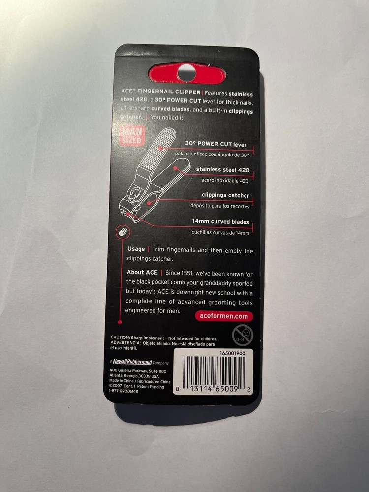 ACE for Men Large Fingernail Clipper