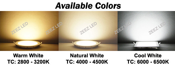 10 Pack 20W 9-Inch Square Cool White Canless LED Recessed Ceiling Panel Light