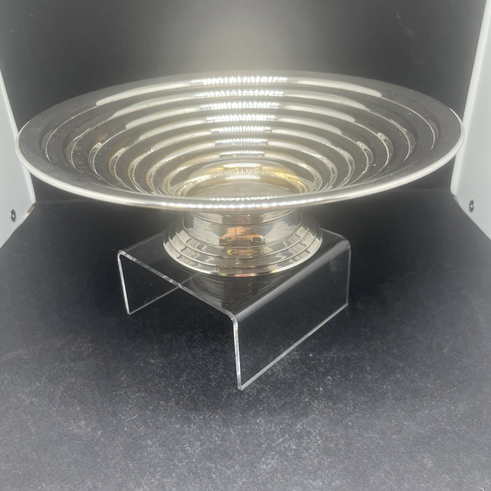 Silverplate Art Deco Bowl 9”
