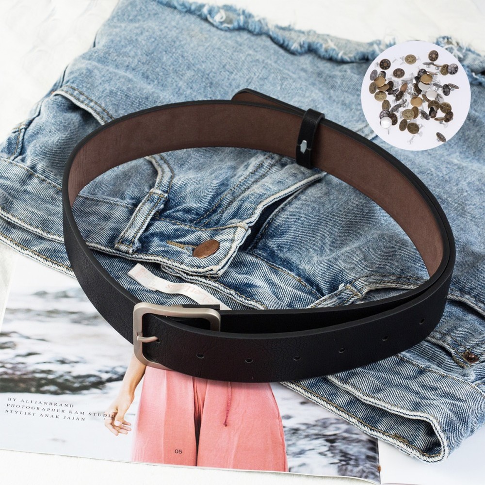 30 Sets Jeans Buttons Pants Snap Replacement Denims Repair Kit for