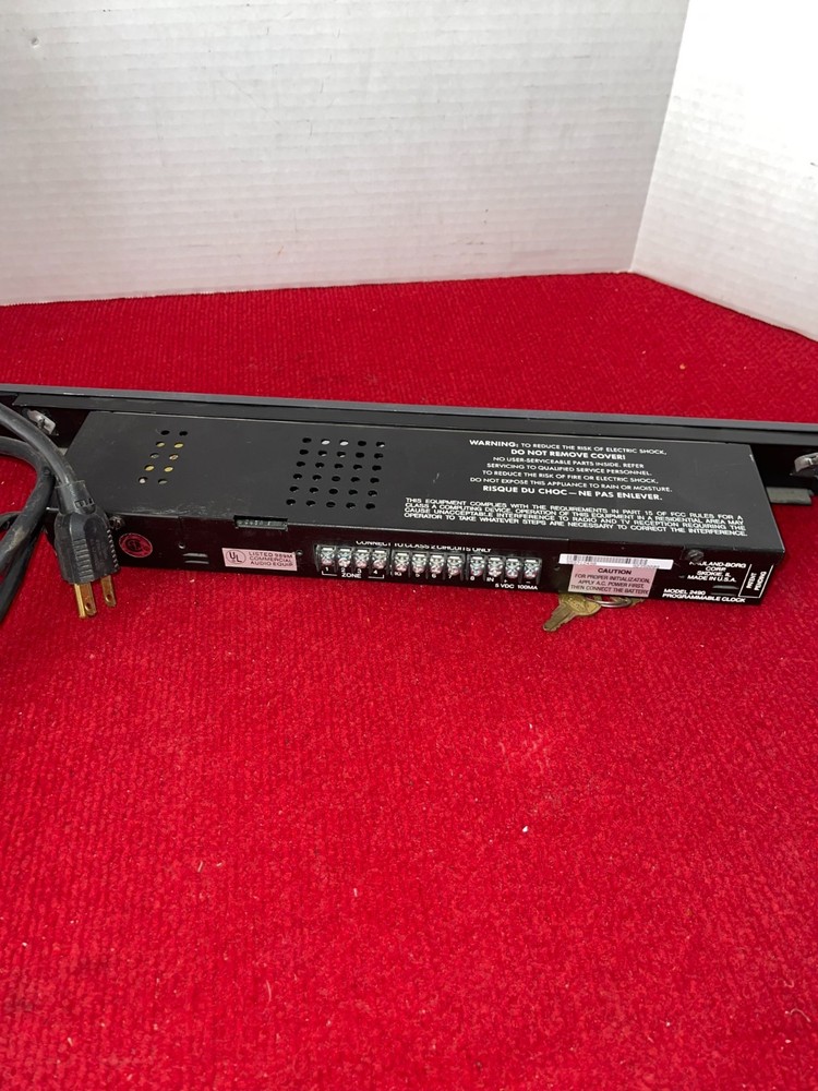 Rauland 2490 Master Clock-Event Programmer Scheduler