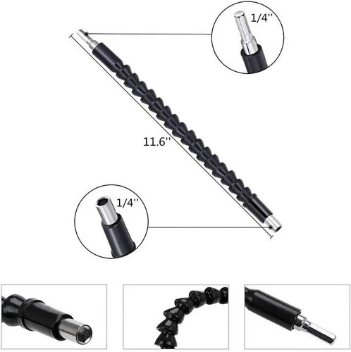 Detachable 90 Degree Screwdriver Right Angle Drill Attachment DIY Socket Adapter