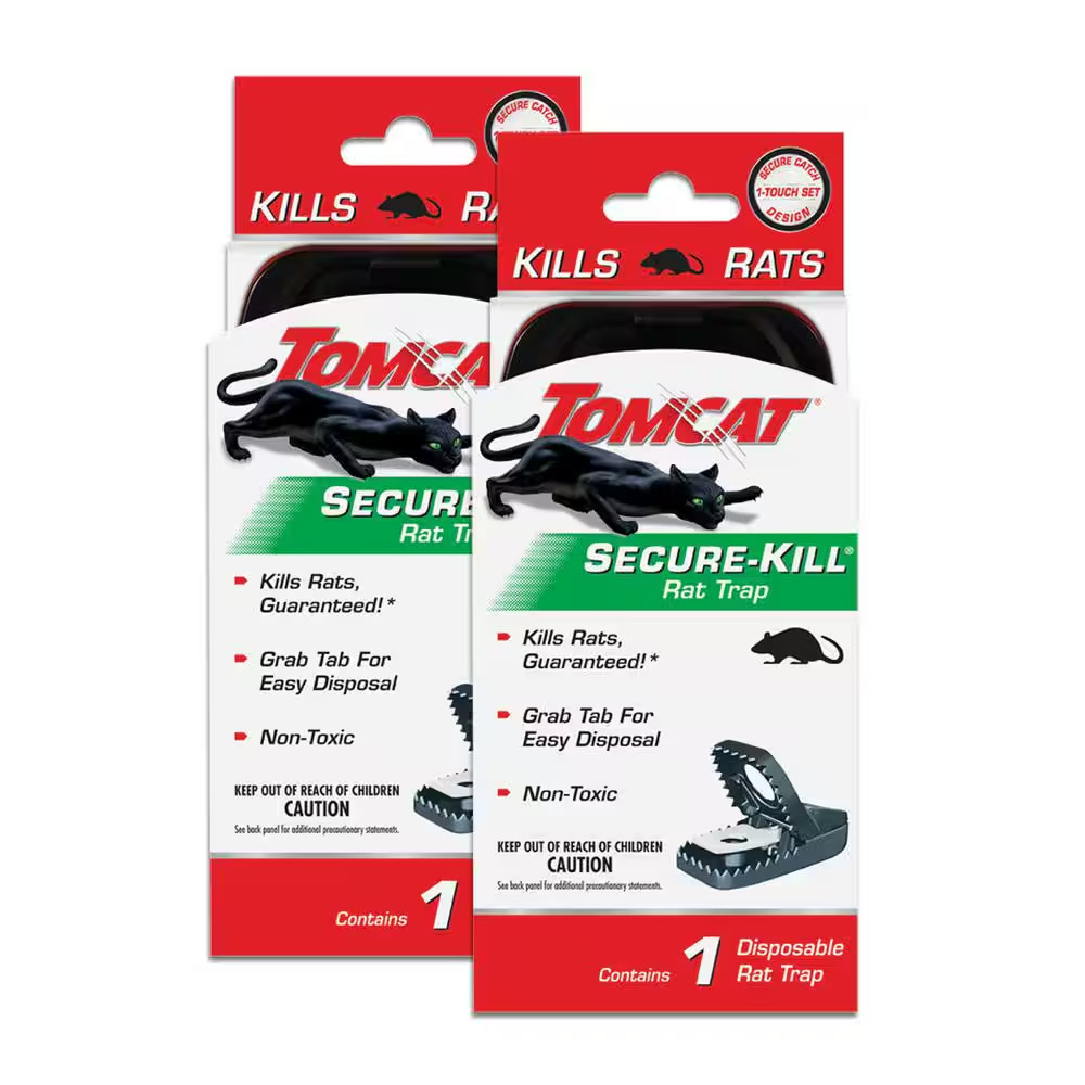 Secure-Kill Rat Trap, Features Aggressive Secure Catch Design to Trap and Kill,