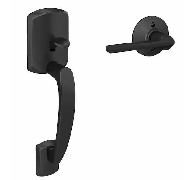 Schlage FE285 GRW 622 LAT Greenwich  Door Handleset Grip & Latitude Door Handle