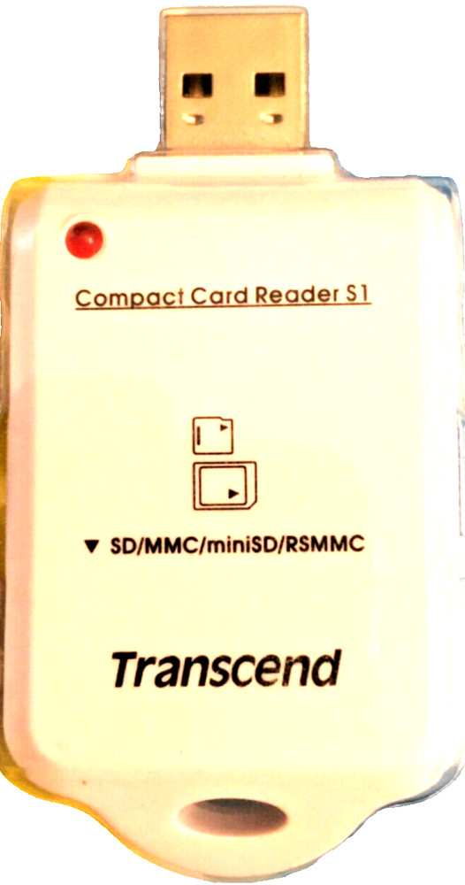 Transcend TS-RDS1 Compact Memory Card Reader S1 for SDHC & Secore Digital (SD)