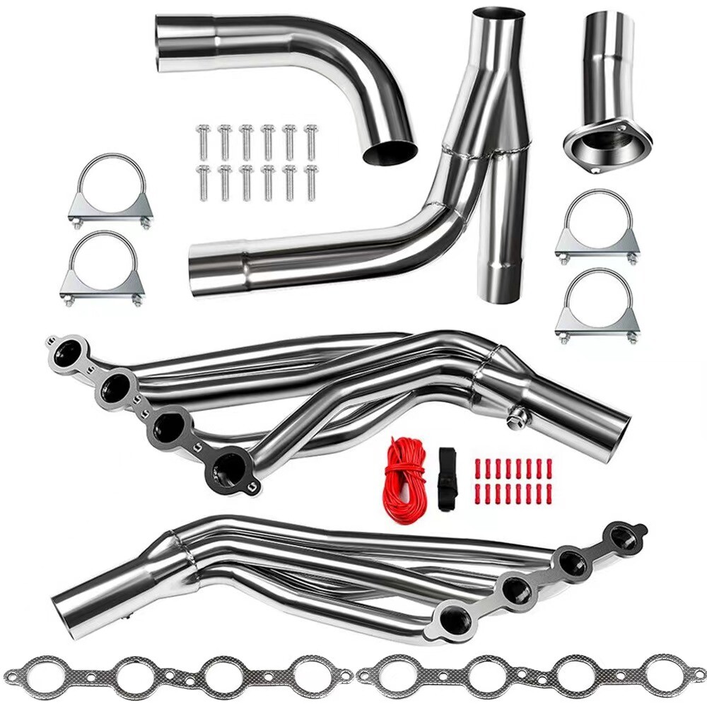 For 99-06 Chevy GMC Sierra Silverado1500 GMT800 Headers Exhaust Manifold +Y Pipe