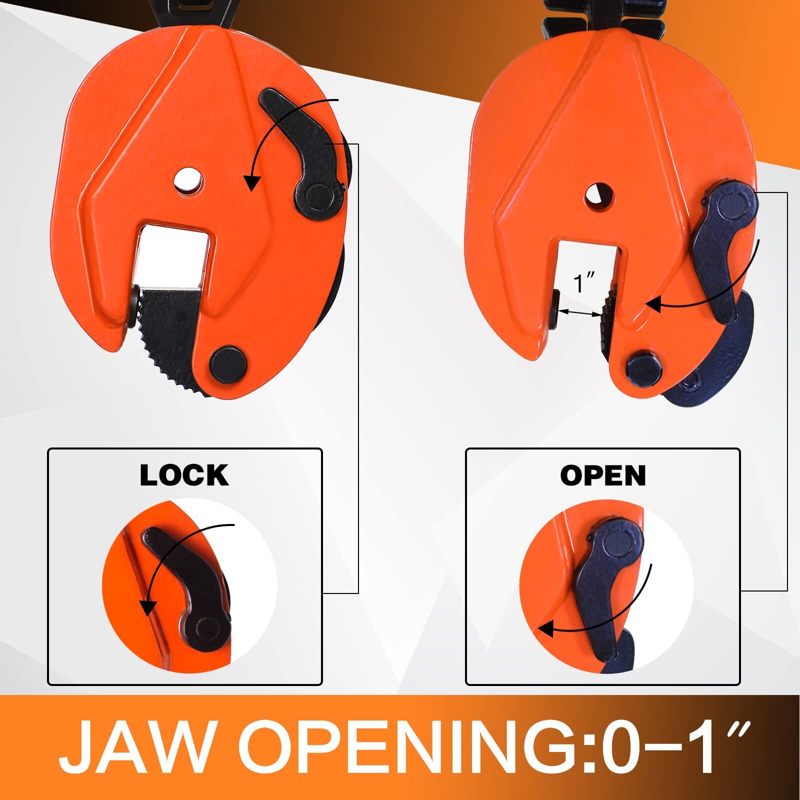 Plate Lifting Clamps, 1760lbs /2200lbs/ 4400lbs Plate Vertical Clamp