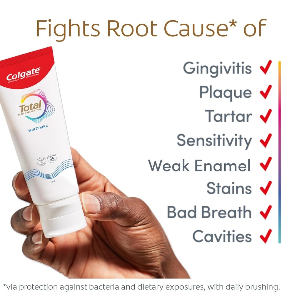 Colgate Total Active Prevention Toothpaste – Clean Mint 3.3 OZ (Select Pack)