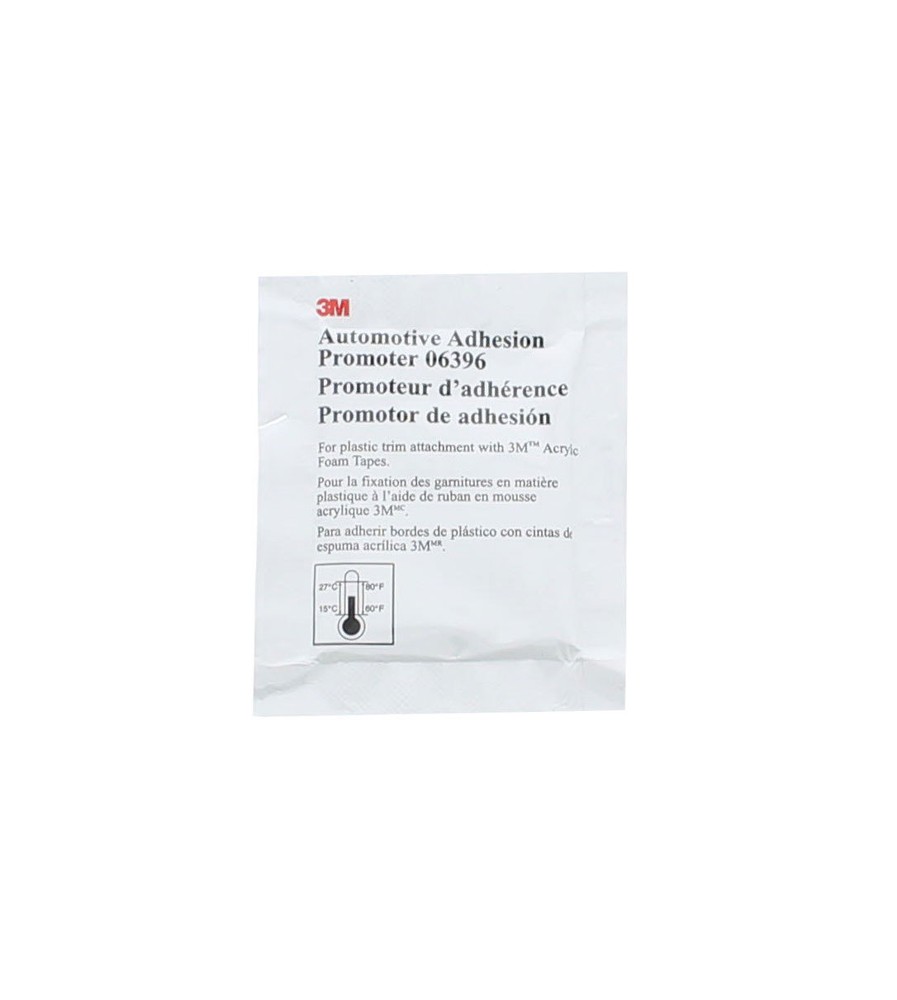 3M 06396 Adhesion Promoter, Sponge Applicator, 2.5cc (Three Packets, 3 Pack)