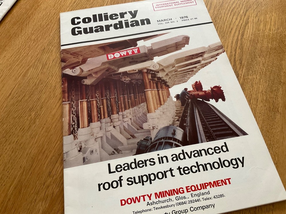 1976  COAL MINING MAGAZINE ‘COLLIERY GUARDIAN’  AS SHOWN