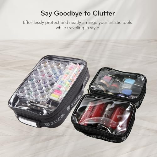 Utility Pouch Combo Set - 1 Large & 2 Mini Utility Makeup Pouch - Durable,
