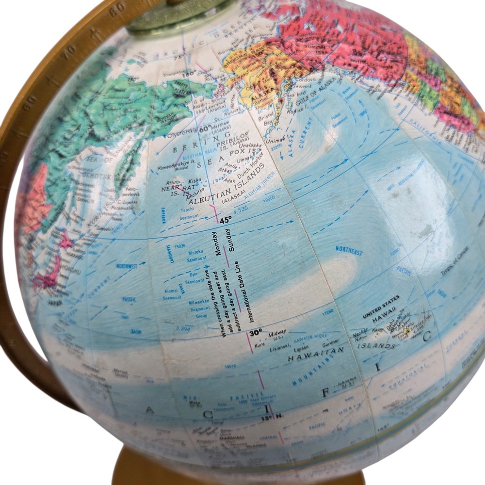 Replogle World Scholar Series 9 Inch Rotating Tabletop Topographical Globe