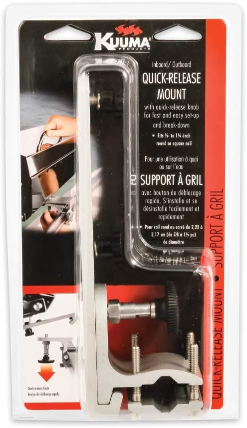 Kuuma Boat Rail Mount Quick Release Grill Bracket