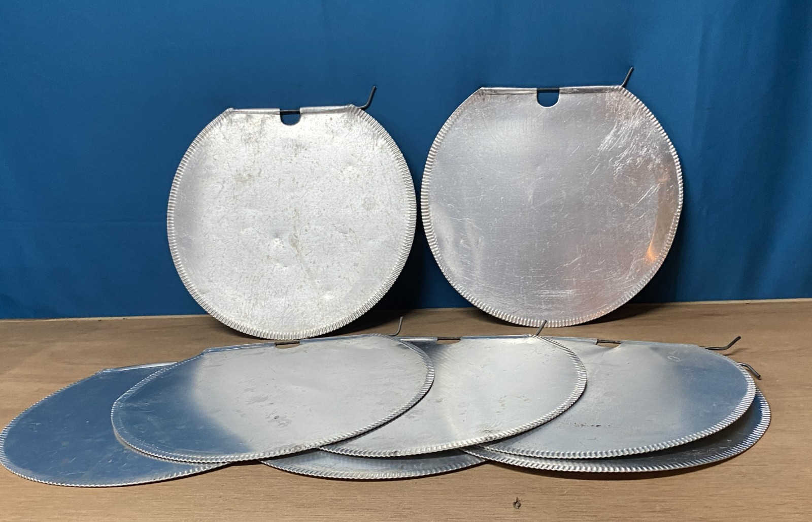 12 GREAT Vintage Sap Bucket COVERS LIDS Maple Syrup