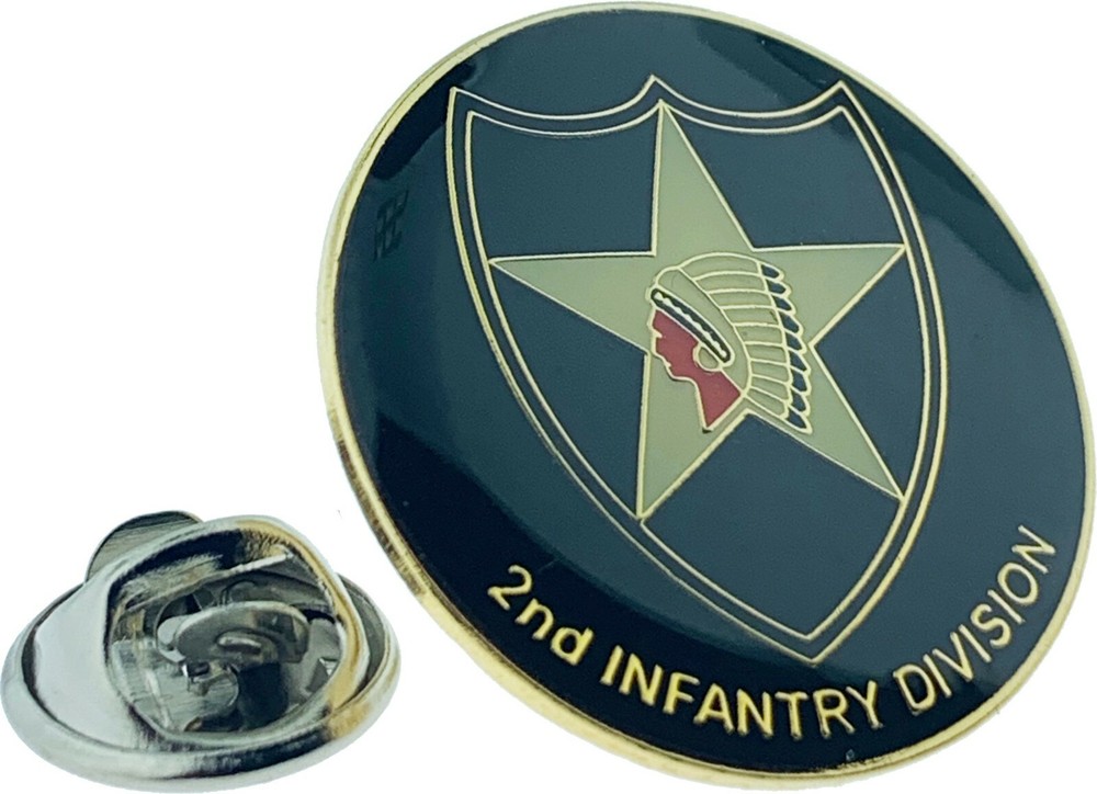 2nd Infantry Division 1 inch  Lapel Pin
